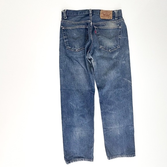 Vintage 90's Levi's 501 Straight Slim High Waist Well Worn Jean - 31 x 26.5 - Picture 11 of 11